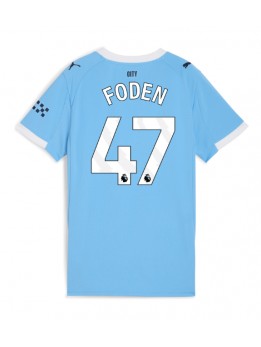Billige Manchester City Phil Foden #47 Hjemmedrakt Dame 2025-26 Kortermet